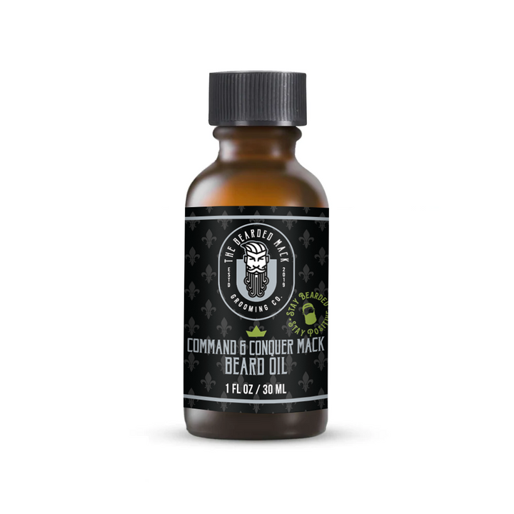 Command & Conquer Mack Signature Beard Oil - Key Lime, Rosemary + Cedarwood Beard Oil The Bearded Mack Grooming CO