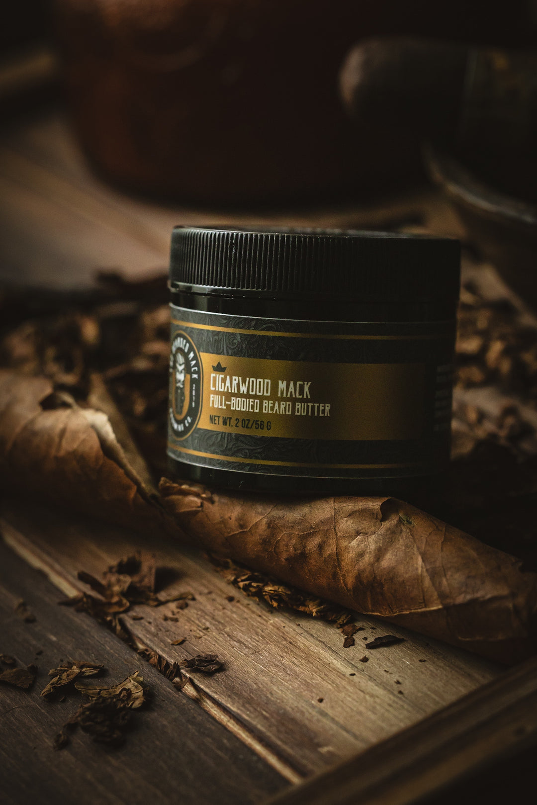 Cigarwood Mack Beard Butter -  Tobacco, Oud + Smoky Vanilla Beard Butter The Bearded Mack Grooming CO