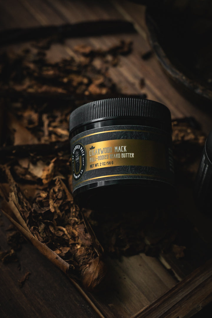 Cigarwood Mack Beard Butter -  Tobacco, Oud + Smoky Vanilla Beard Butter The Bearded Mack Grooming CO