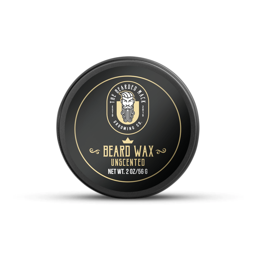 Beard Wax - Unscented Beard Balm The Bearded Mack Grooming CO
