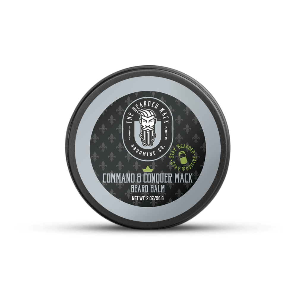 Command & Conquer Mack Beard Balm - Key Lime, Rosemary + Cedarwood Beard Balm The Bearded Mack Grooming CO.