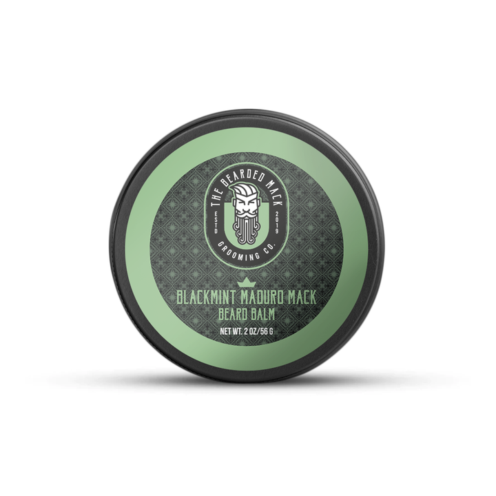 Blackmint Maduro Mack Beard Balm -  Warm Tobacco, Black Tea + Mint Beard Balm The Bearded Mack Grooming CO