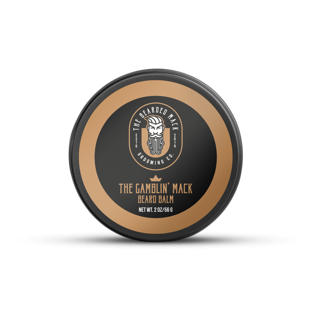 The Gamblin' Mack Beard Balm- Oud, Leather + Frankincense Beard Balm The Bearded Mack Grooming CO
