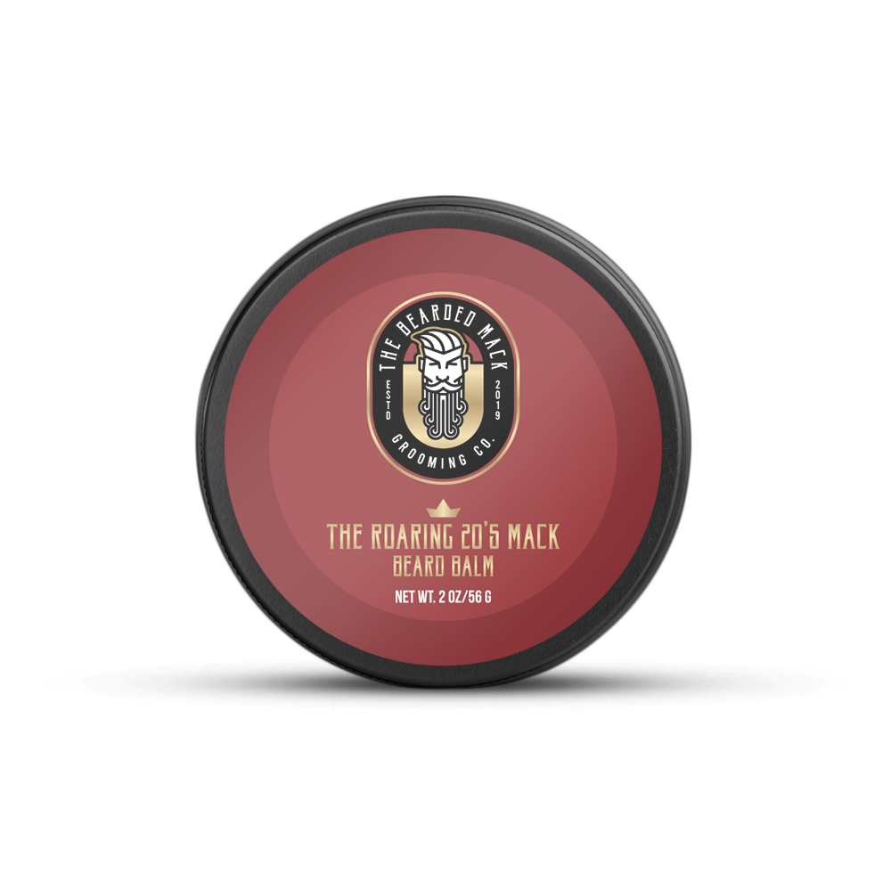 The Roaring 20’s Mack Beard Balm - Bay Rum, Leather + Tobacco Beard Balm The Bearded Mack Grooming CO
