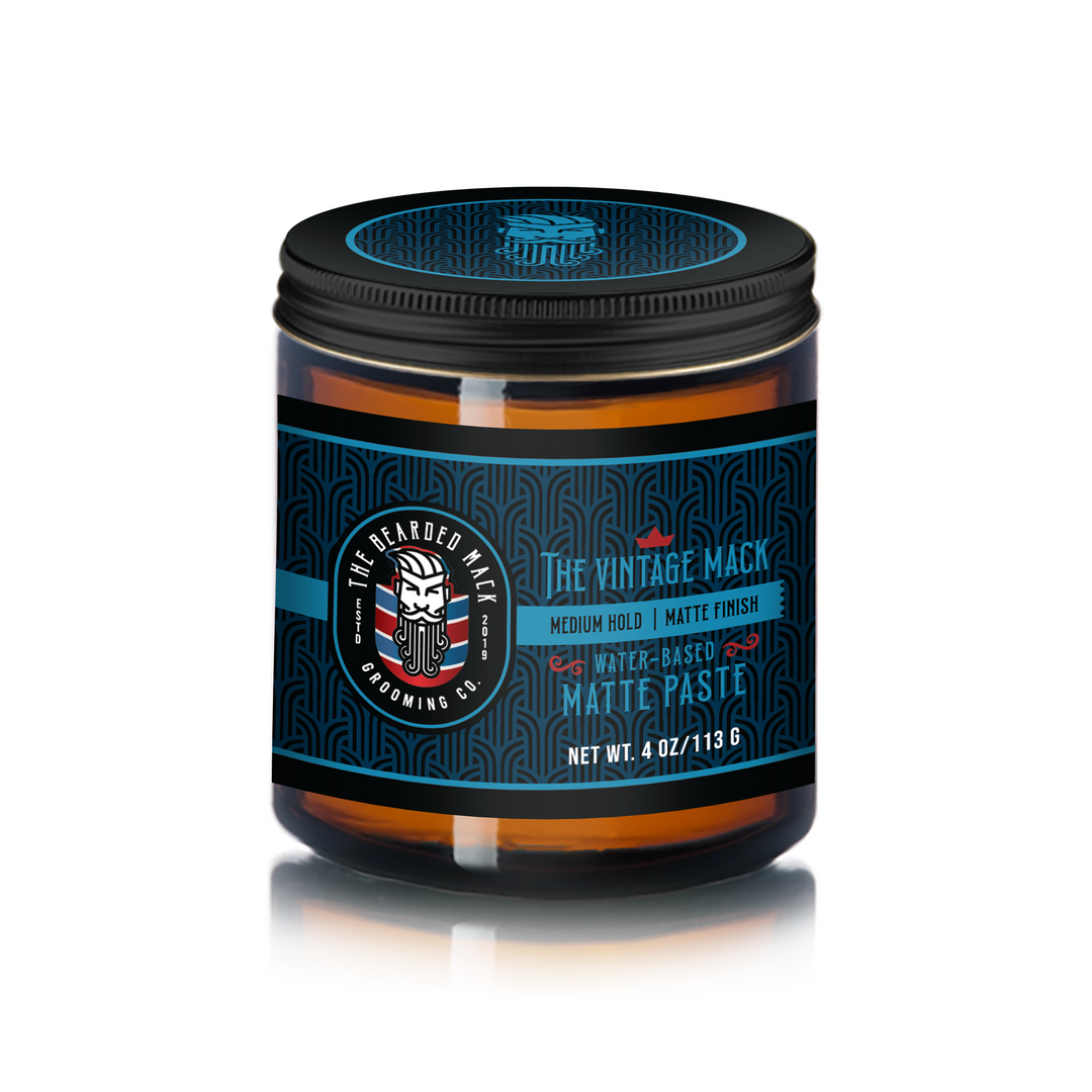 The Vintage Mack Matte Paste Hair Pomade The Bearded Mack Grooming CO