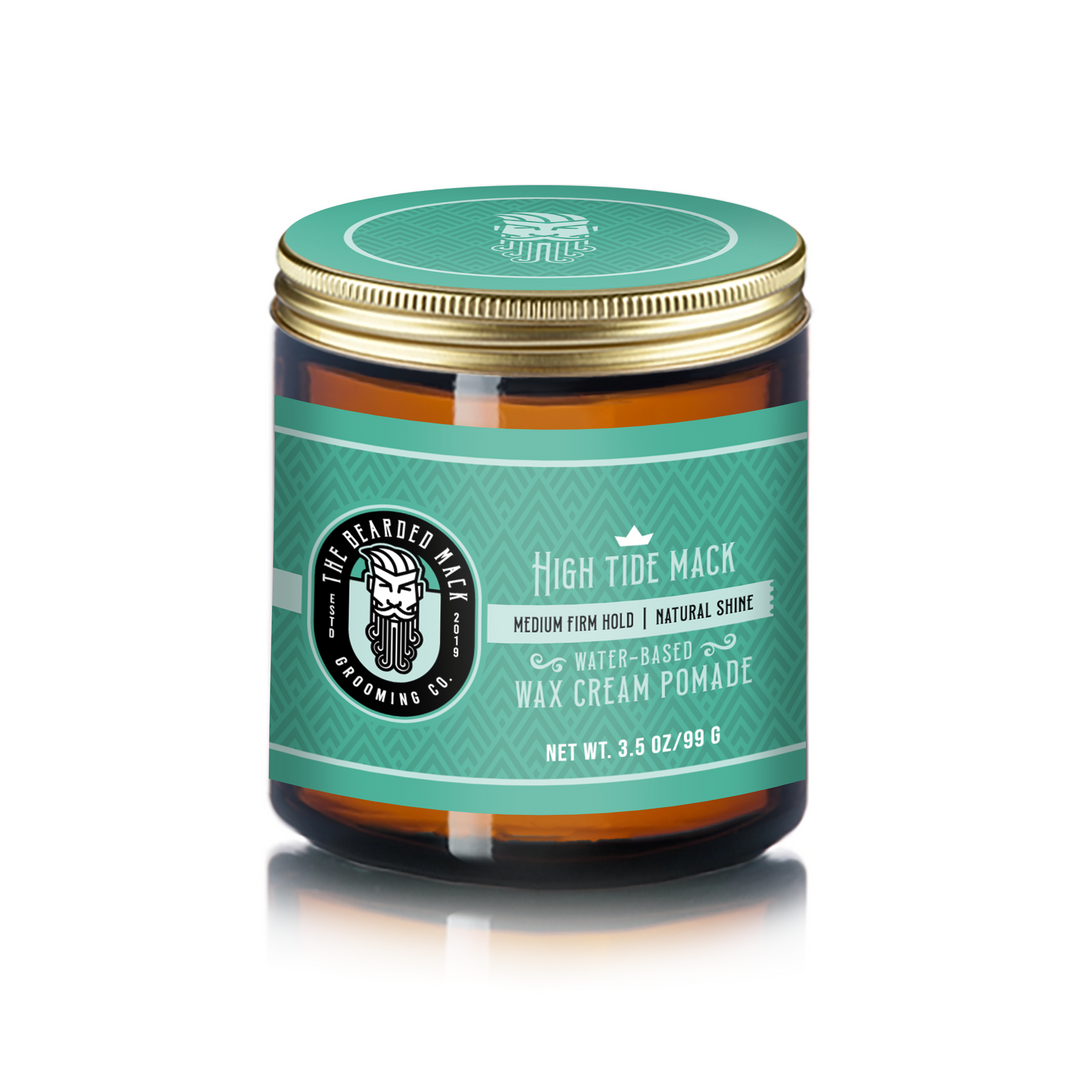 High Tide Mack Wax Cream Pomade Hair Pomade The Bearded Mack Grooming CO