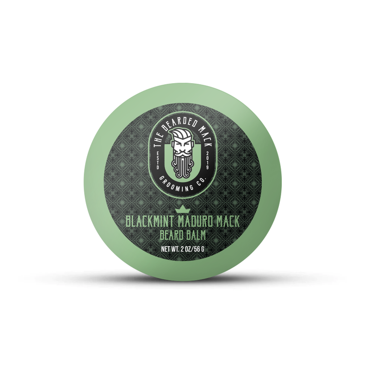 Blackmint Maduro Mack Beard Balm -  Warm Tobacco, Black Tea + Mint Beard Balm The Bearded Mack Grooming CO