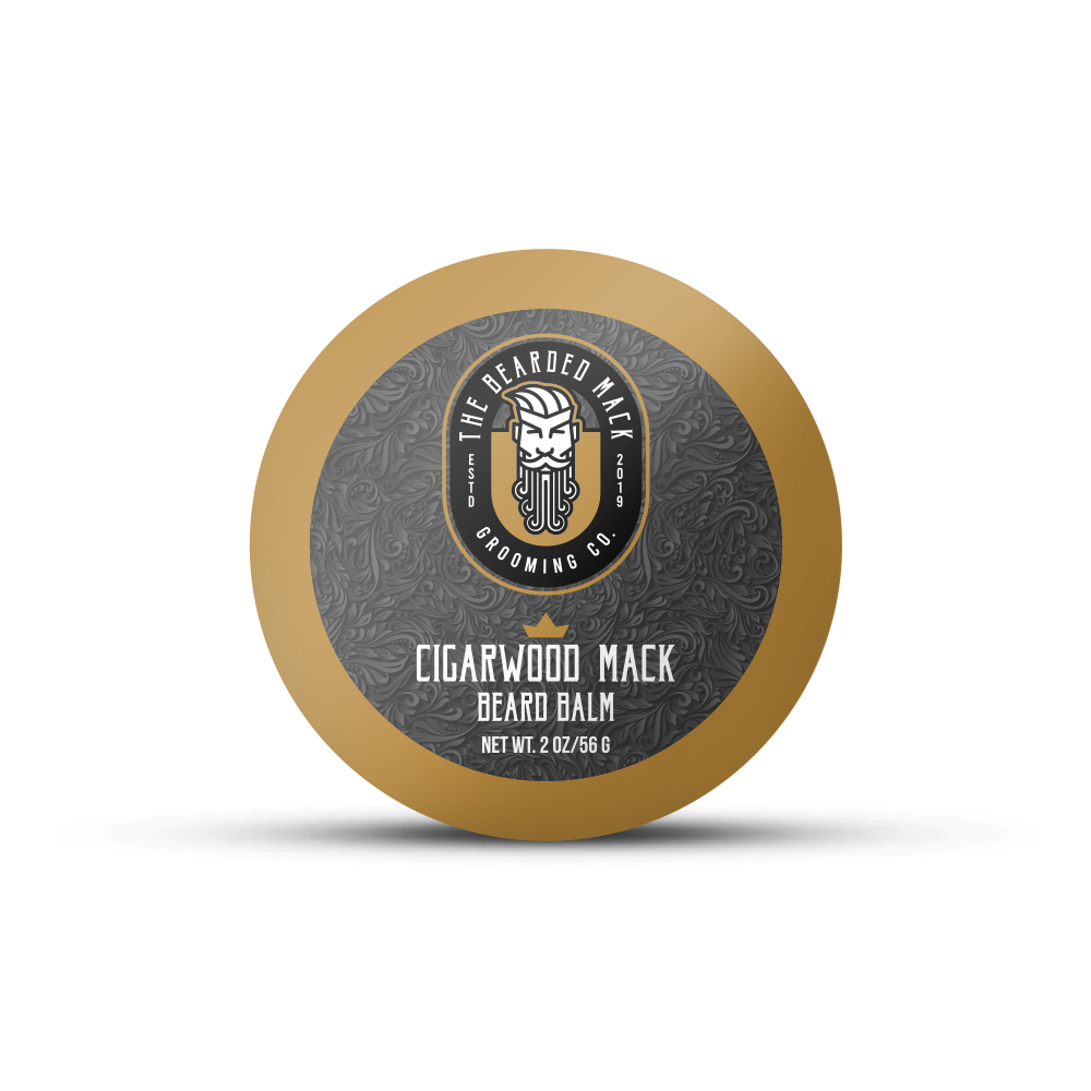 Cigarwood Mack Beard Balm -  Tobacco, Oud + Smoky Vanilla Beard Balm The Bearded Mack Grooming CO
