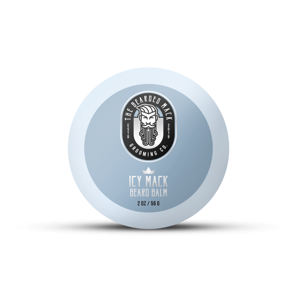 Icy Mack Beard Balm - Eucalyptus, Peppermint + Tea Tree Beard Balm The Bearded Mack Grooming CO