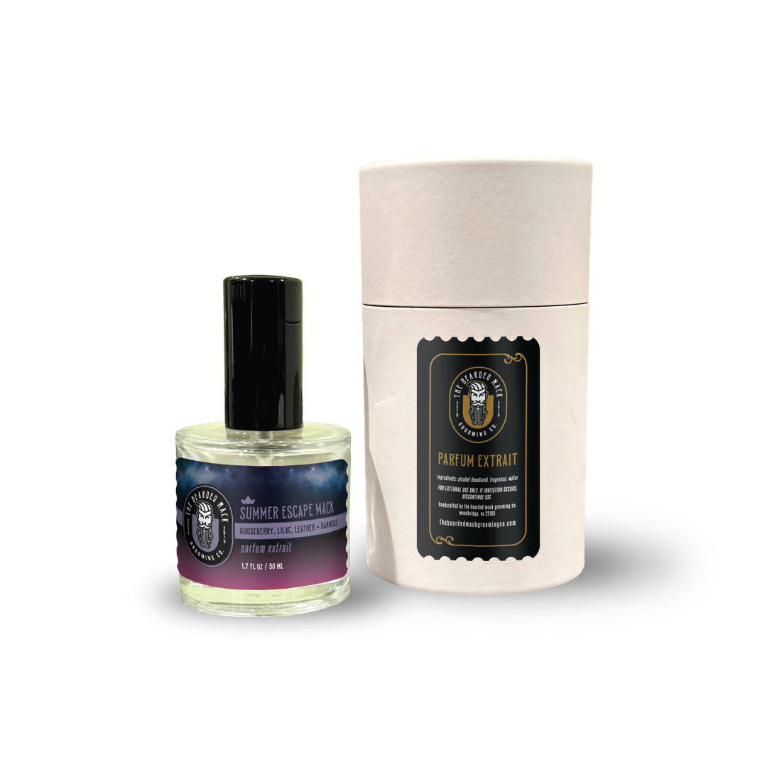 Summer Escape Mack Parfum Extrait cologne The Bearded Mack Grooming CO