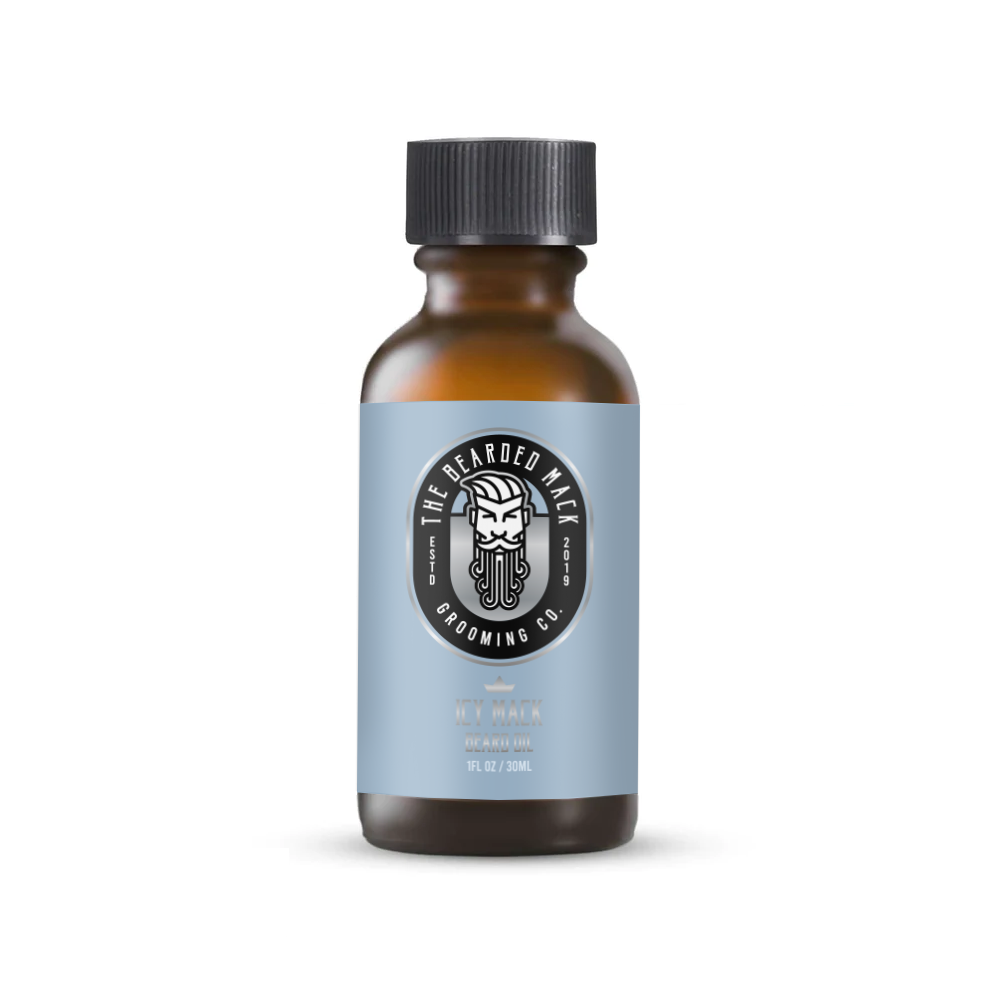 Icy Mack Beard Oil -  Eucalyptus, Peppermint + Tea Tree Beard Oil The Bearded Mack Grooming CO   