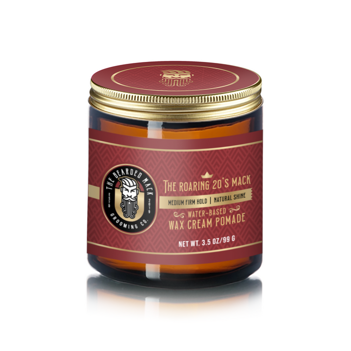The Roaring 20’s Mack Wax Cream Pomade Hair Pomade The Bearded Mack Grooming CO