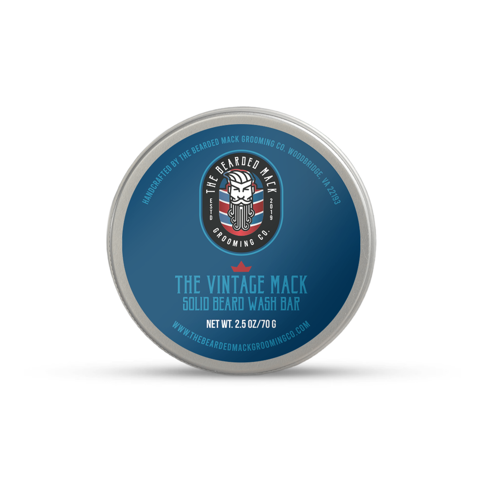 The Vintage Mack Solid Beard Wash Bar Solid Beard Wash Bar The Bearded Mack Grooming CO
