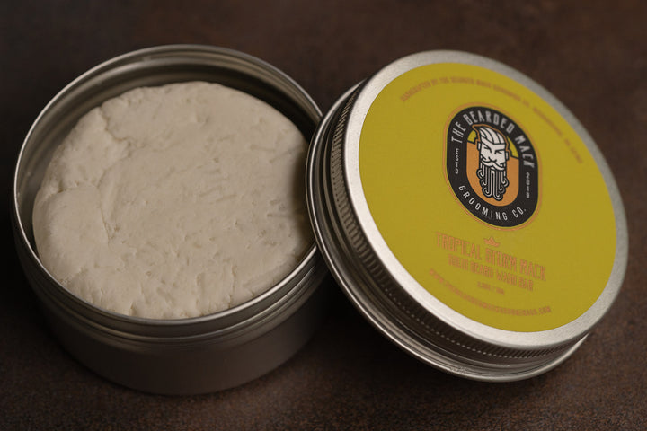 Tropical Storm Mack Solid Beard Wash Bar - Mango + Lime Solid Beard Wash Bar The Bearded Mack Grooming CO