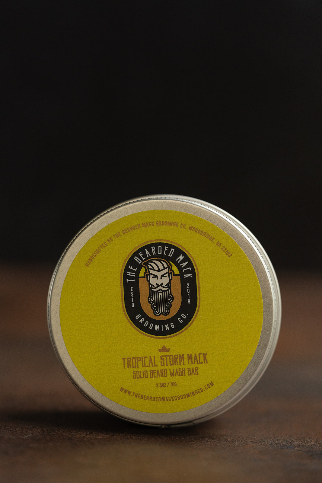 Tropical Storm Mack Solid Beard Wash Bar - Mango + Lime Solid Beard Wash Bar The Bearded Mack Grooming CO
