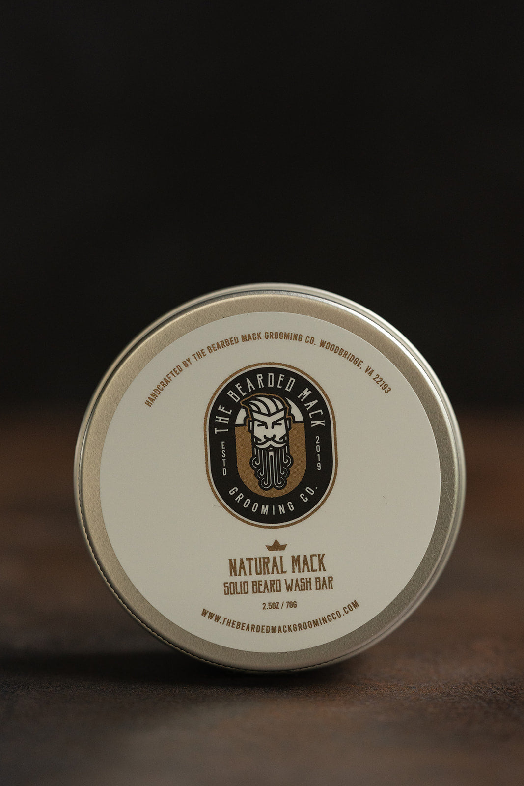 Natural Mack Solid Beard Wash Bars - Unscented Solid Beard Wash Bar The Bearded Mack Grooming CO