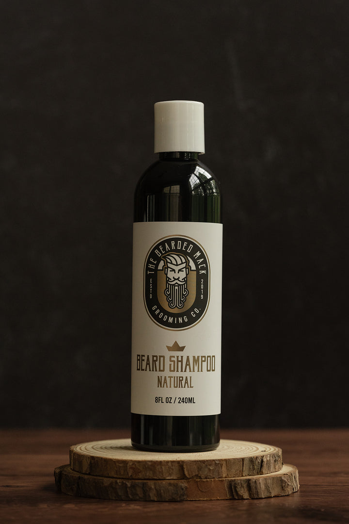 Beard Shampoo - Natural (Unscented) Beard Shampoo The Bearded Mack Grooming CO