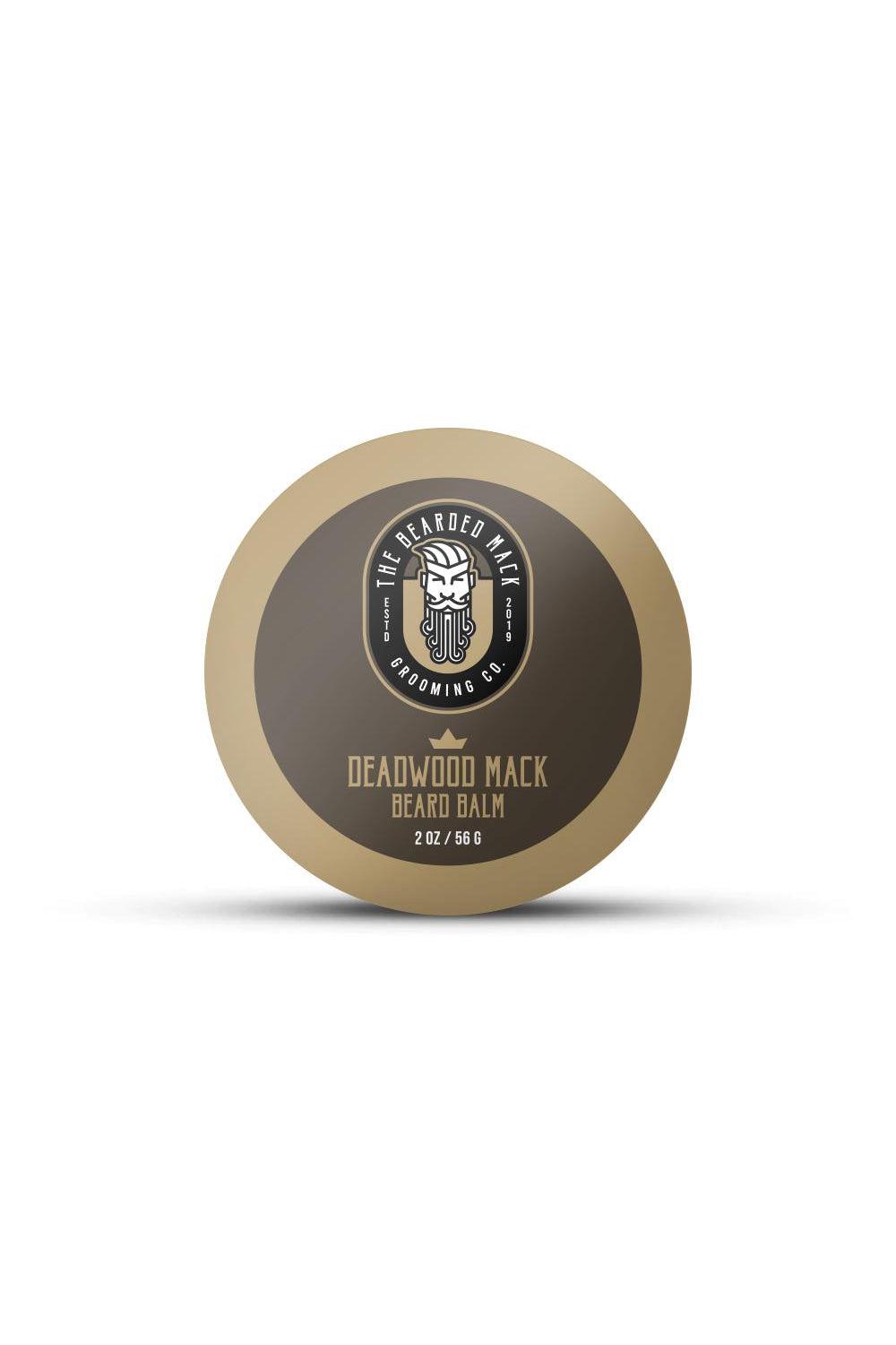 Deadwood Mack Beard Balm- Smooth Tobacco, Musk + Leather Beard Balm The Bearded Mack Grooming CO   