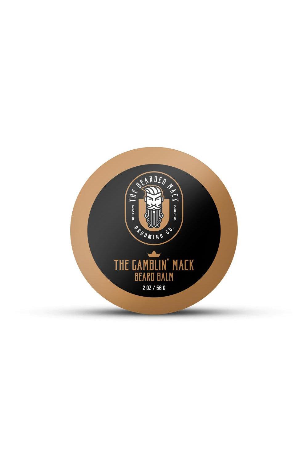The Gamblin' Mack Beard Balm- Oud, Leather + Frankincense Beard Balm The Bearded Mack Grooming CO