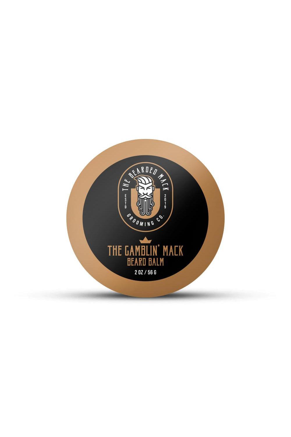 The Gamblin' Mack Beard Balm- Oud, Leather + Frankincense Beard Balm The Bearded Mack Grooming CO   