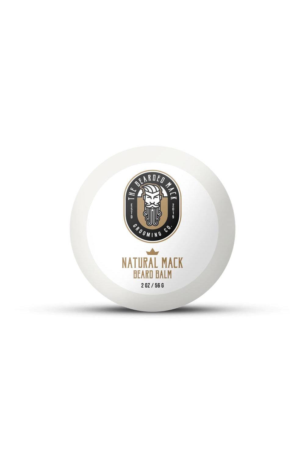 Natural Mack Beard Balm - Unscented Beard Balm The Bearded Mack Grooming CO