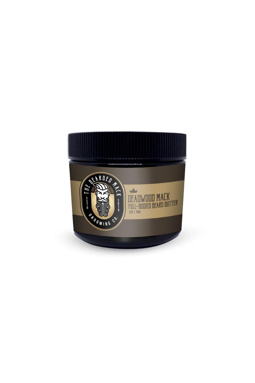 Deadwood Mack Beard Butter- Smooth Tobacco, Musk + Leather Beard Butter The Bearded Mack Grooming CO   