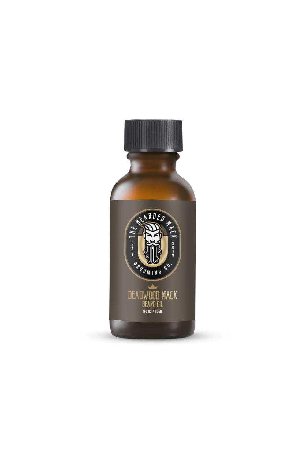 Deadwood Mack Beard Oil - Smooth Tobacco, Musk + Leather Beard Oil The Bearded Mack Grooming CO