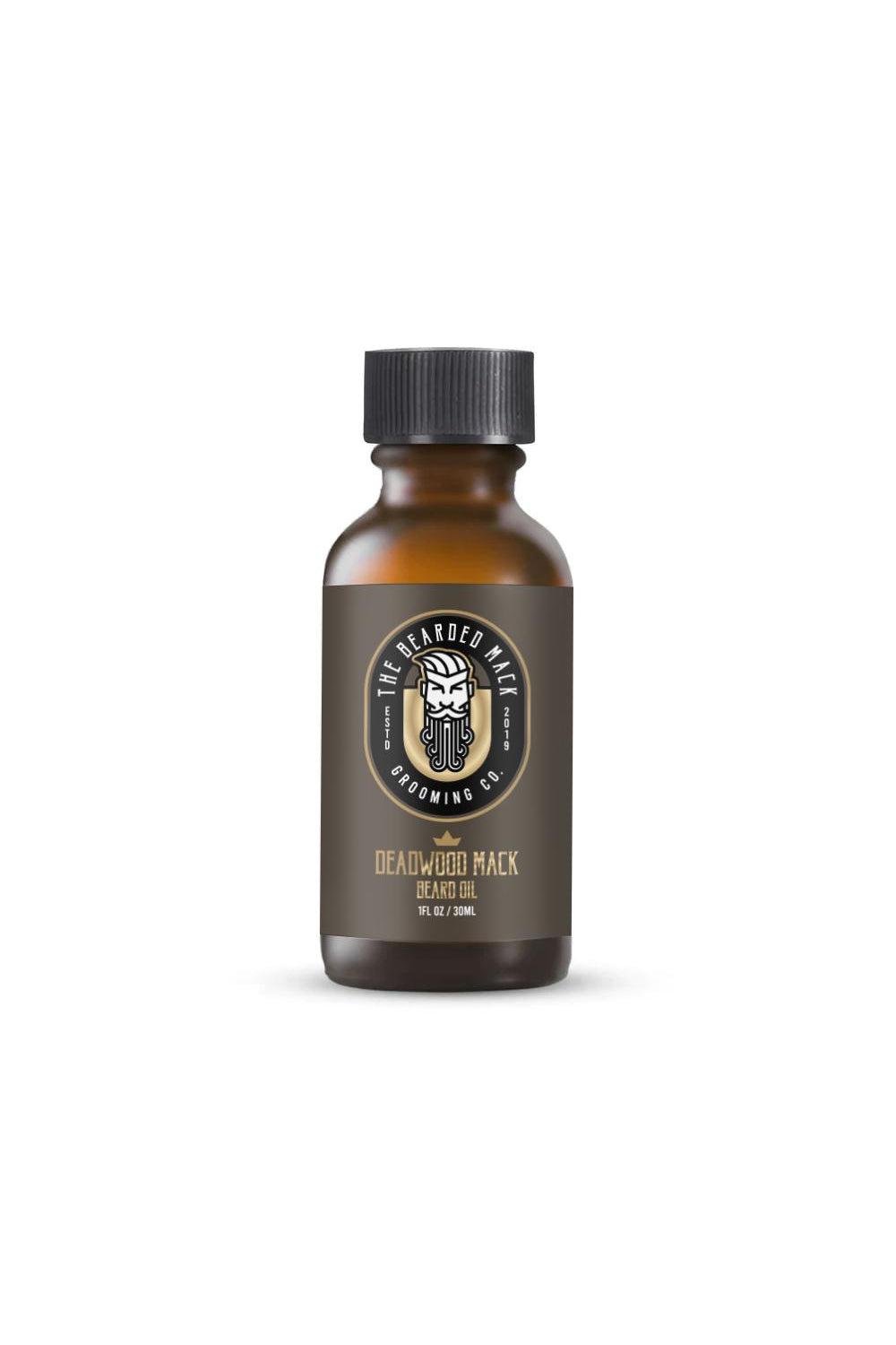 Deadwood Mack Beard Oil - Smooth Tobacco, Musk + Leather Beard Oil The Bearded Mack Grooming CO   