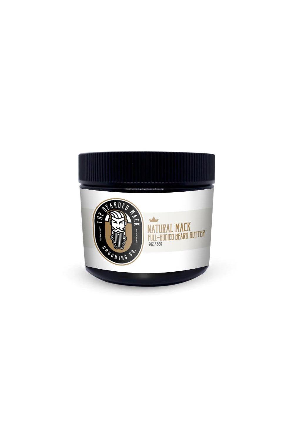 Natural Mack Beard Butter - Unscented Beard Butter The Bearded Mack Grooming CO