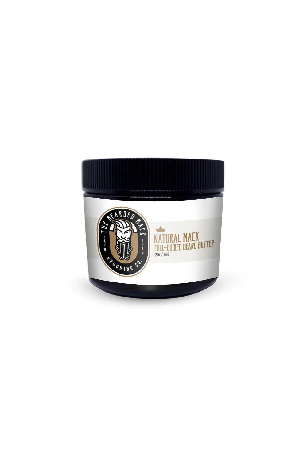 Natural Mack Beard Butter - Unscented Beard Butter The Bearded Mack Grooming CO   