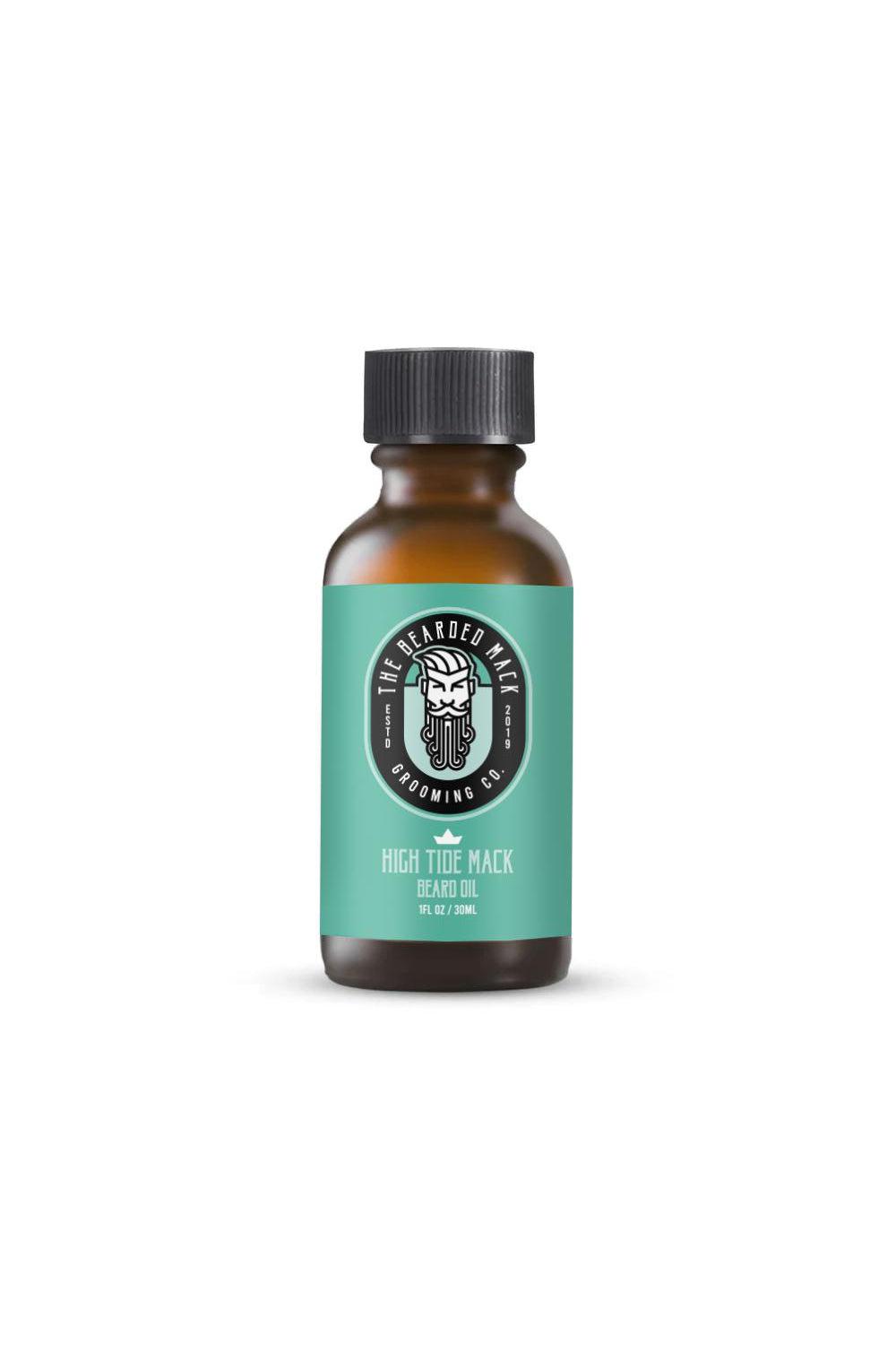 High Tide Mack Beard Oil - Fresh Aquatic Cologne Beard Oil The Bearded Mack Grooming CO