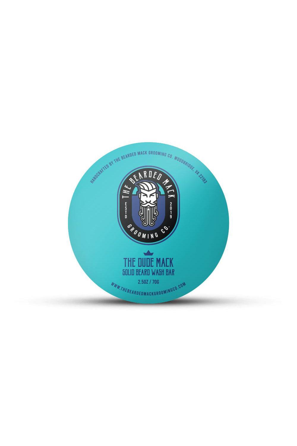 The Dude Mack Solid Beard Wash Bar - Agave, Coconut Water + Sweet Oud Solid Beard Wash Bar The Bearded Mack Grooming CO