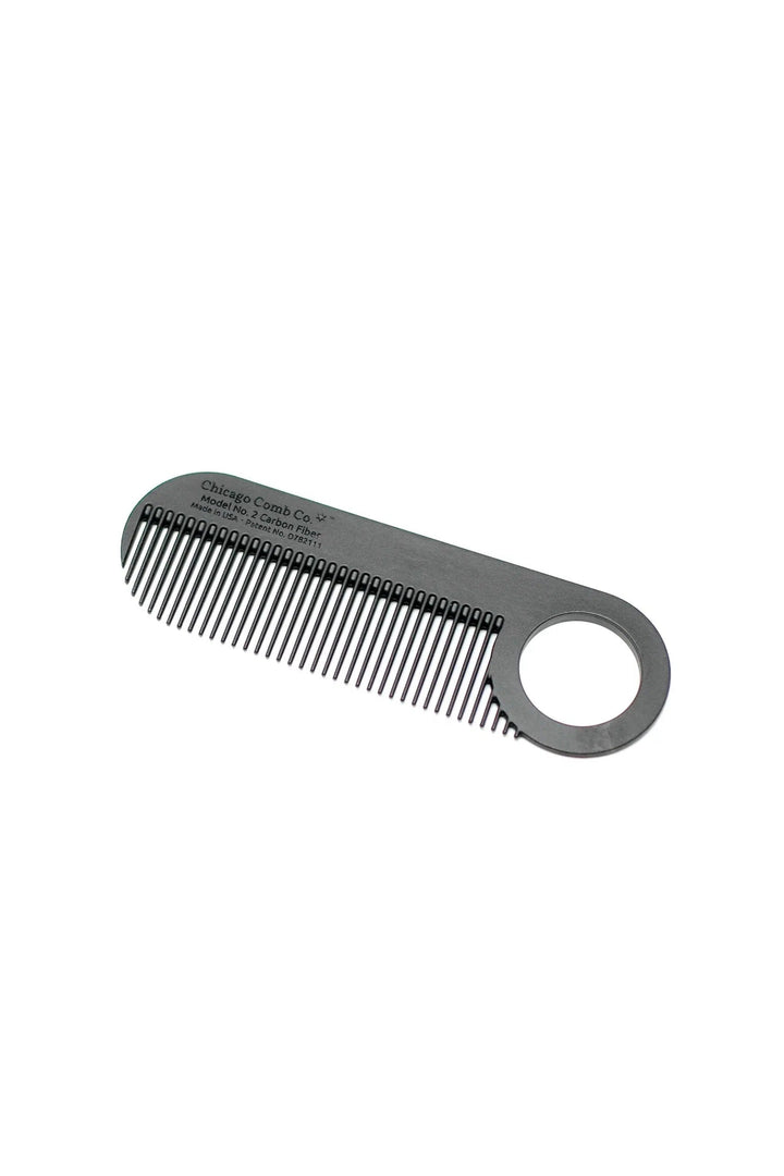 The Bearded Mack Custom Carbon Fiber Chicago Comb Model 2  The Bearded Mack Grooming CO