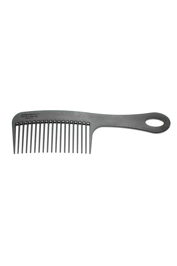 The Bearded Mack Custom Carbon Fiber Chicago Comb Model 8  The Bearded Mack Grooming CO