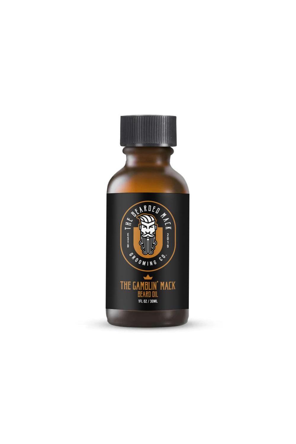 The Gamblin' Mack Beard Oil - Oud, Leather + Frankincense Beard Oil The Bearded Mack Grooming CO