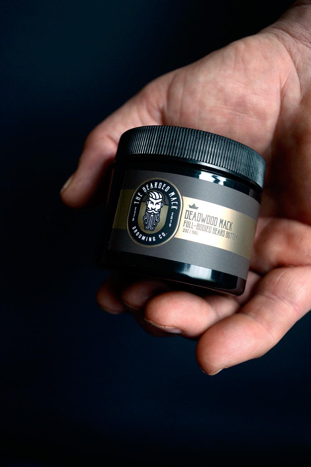 Deadwood Mack Beard Butter- Smooth Tobacco, Musk + Leather Beard Butter The Bearded Mack Grooming CO