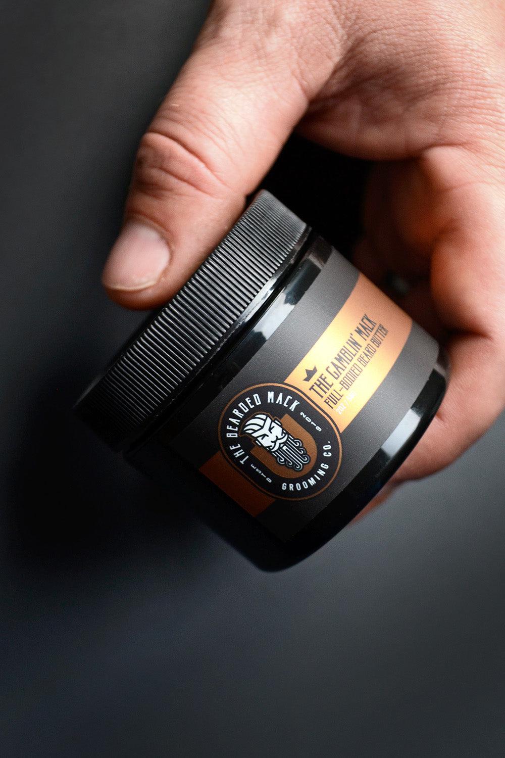 The Gamblin' Mack Beard Butter- Oud, Leather + Frankincense Beard Butter The Bearded Mack Grooming CO