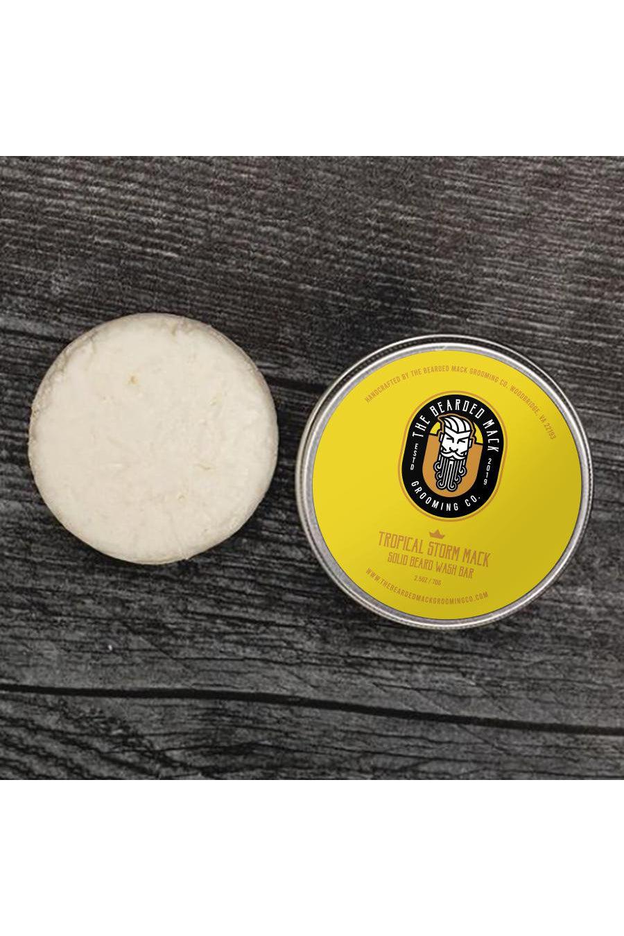 Tropical Storm Mack Solid Beard Wash Bar - Mango + Lime Solid Beard Wash Bar The Bearded Mack Grooming CO