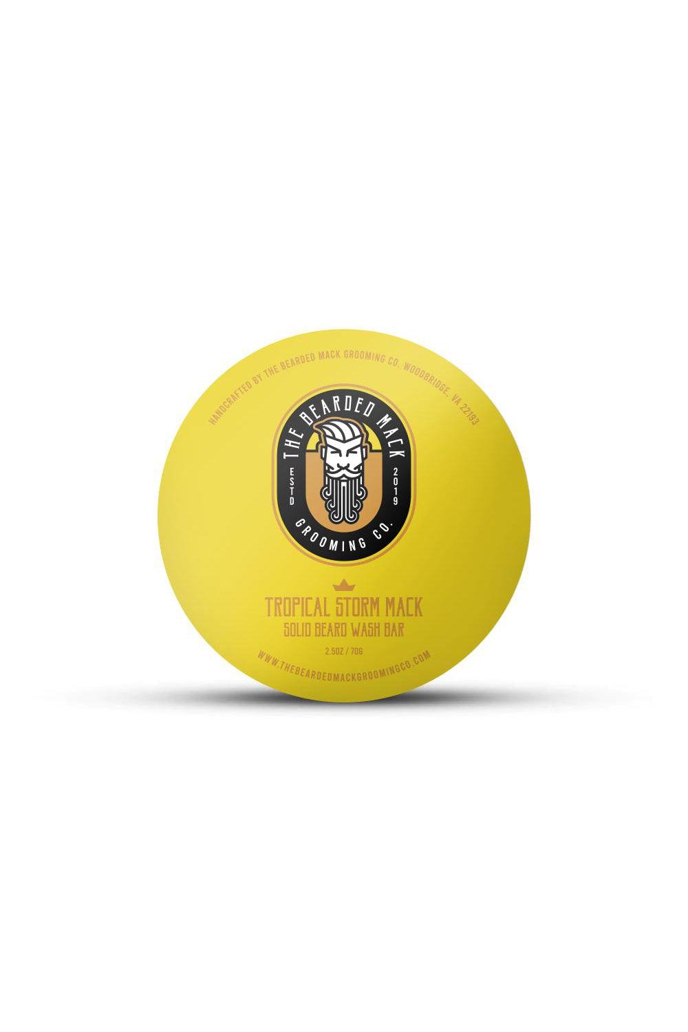 Tropical Storm Mack Solid Beard Wash Bar - Mango + Lime Solid Beard Wash Bar The Bearded Mack Grooming CO