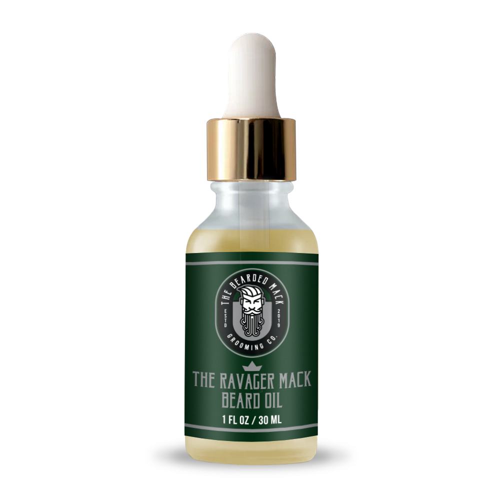 The Ravager Mack Signature Beard Oil - Amber, Grapefruit + Patchouli Beard Oil The Bearded Mack Grooming CO