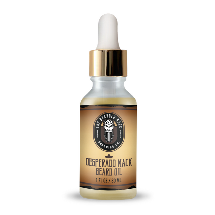 Desperado Mack Signature Beard Oil | Sweet Tobacco • Oud • Musk Beard Oil The Bearded Mack Grooming CO