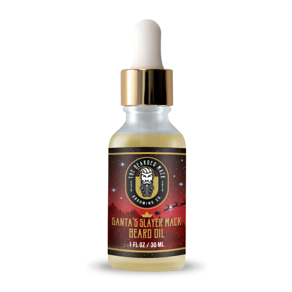 Santa’s Slayer Mack Signature Beard Oil - Pumpkin, Vanilla Maple + Oatmeal Stout Beard Oil The Bearded Mack Grooming CO