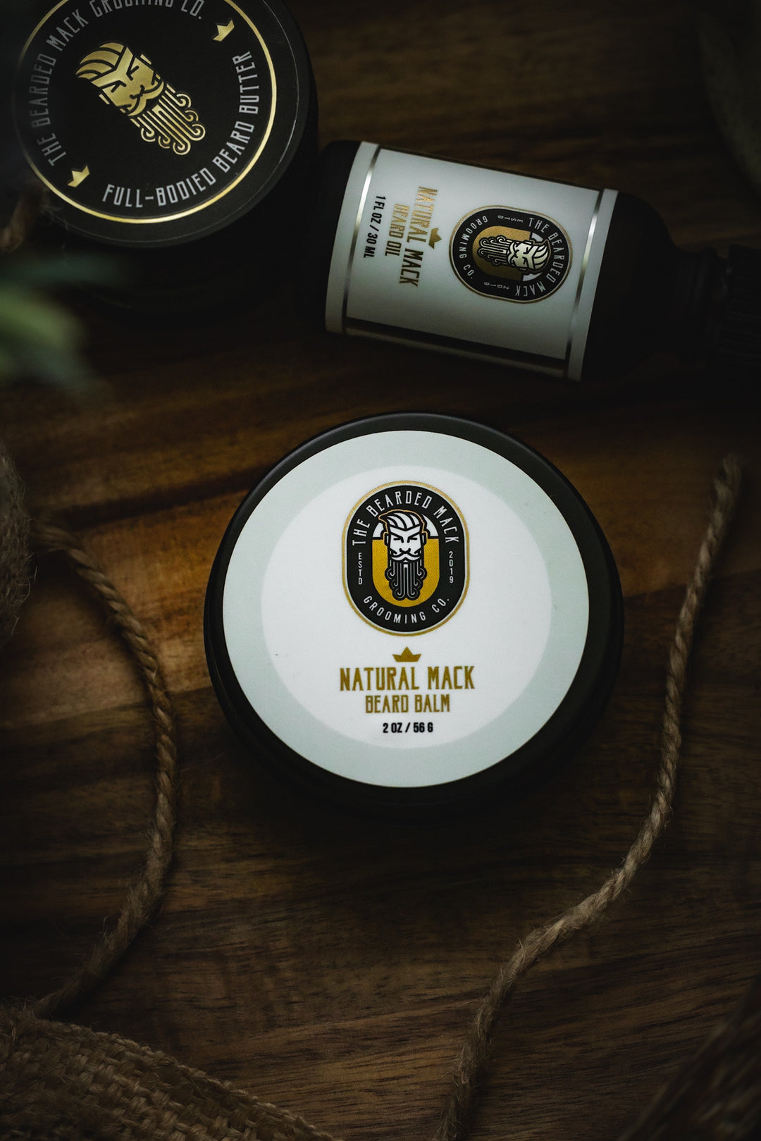 Natural Mack Beard Balm - Unscented Beard Balm The Bearded Mack Grooming CO   