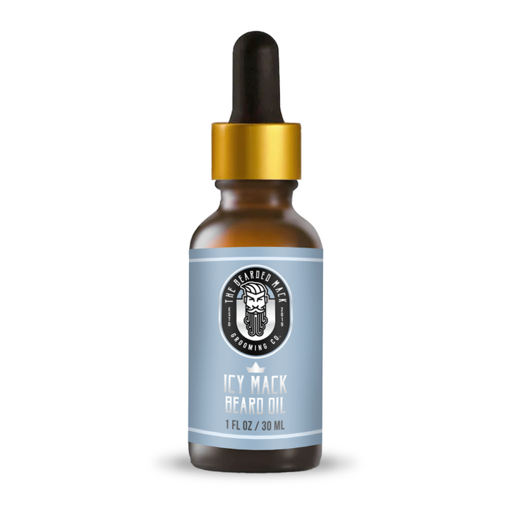 Icy Mack Signature Beard Oil | Eucalyptus • Peppermint • Tea Tree Beard Oil The Bearded Mack Grooming CO