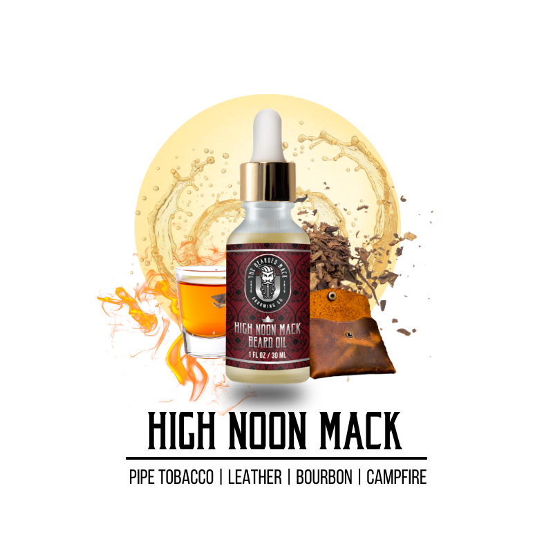 High Noon Mack Signature Beard Oil | Smoky Pipe Tobacco • Leather • Bourbon