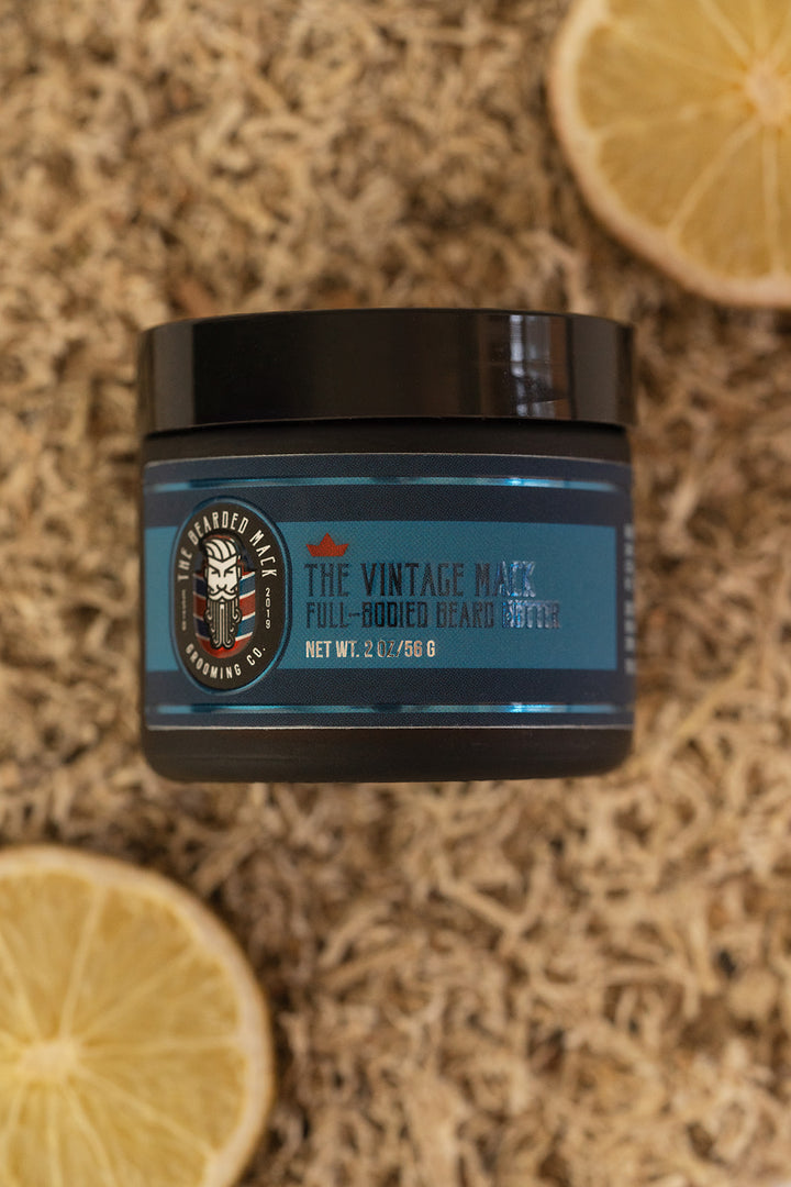 The Vintage Mack Beard Butter - Fresh Barbershop Beard Butter The Bearded Mack Grooming CO