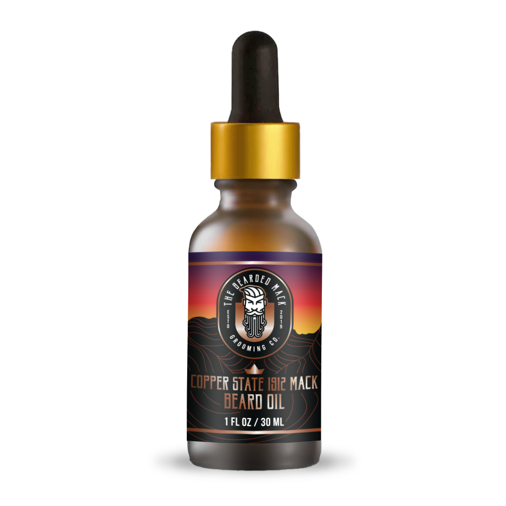 Copper State 1912 Mack Signature Beard Oil | Citrus • Desert Sage • Cedarwood Beard Oil The Bearded Mack Grooming CO