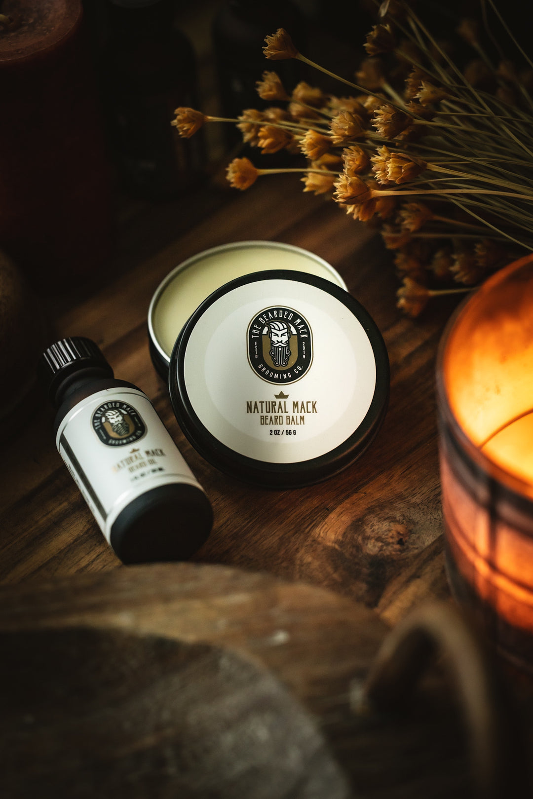 Natural Mack Beard Balm - Unscented Beard Balm The Bearded Mack Grooming CO   