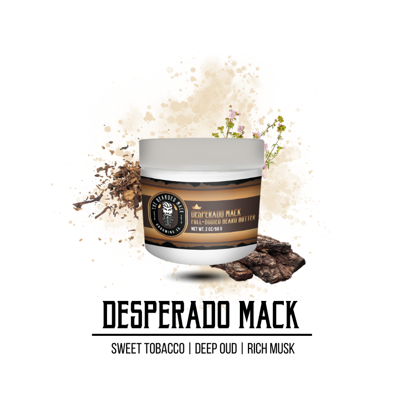 Desperado Mack Beard Butter | Sweet Tobacco • Oud • Musk Beard Butter The Bearded Mack Grooming CO