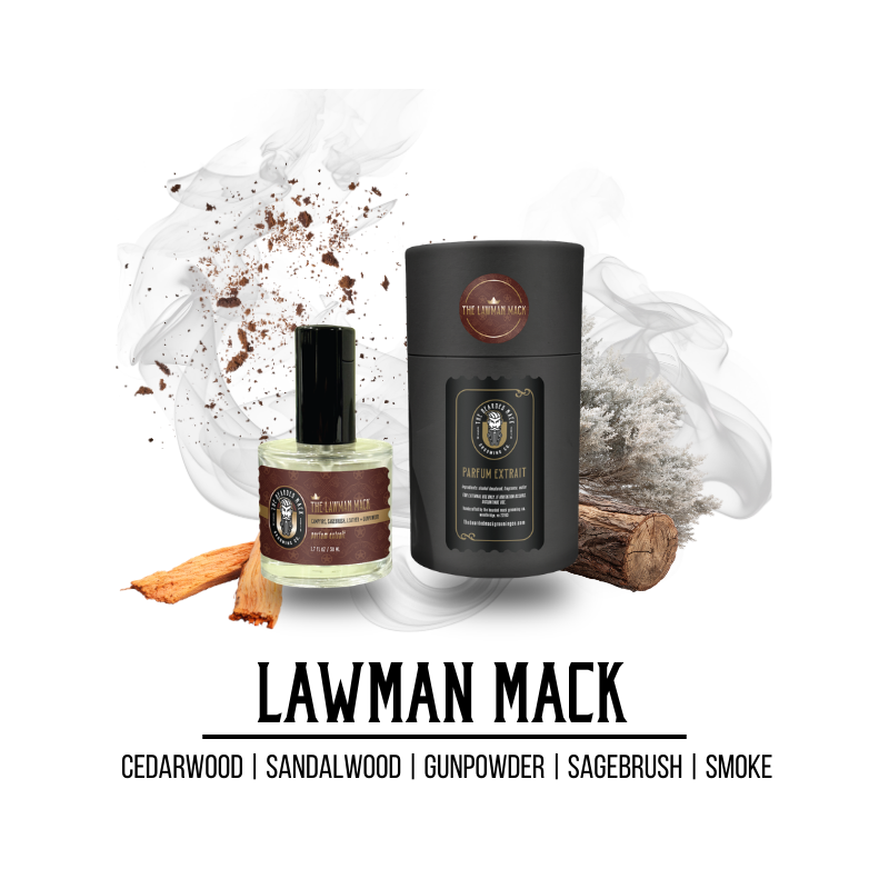The Lawman Mack Parfum Extrait cologne The Bearded Mack Grooming CO